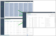 Side-by-side view showing legacy Employee reports and the new User Status Dashboard interface